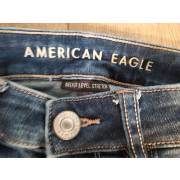 2020 American Eagle Womens Next Level Stretch Jegging Crop High Rise Jeans Sz 00 - Picture 2 of 7